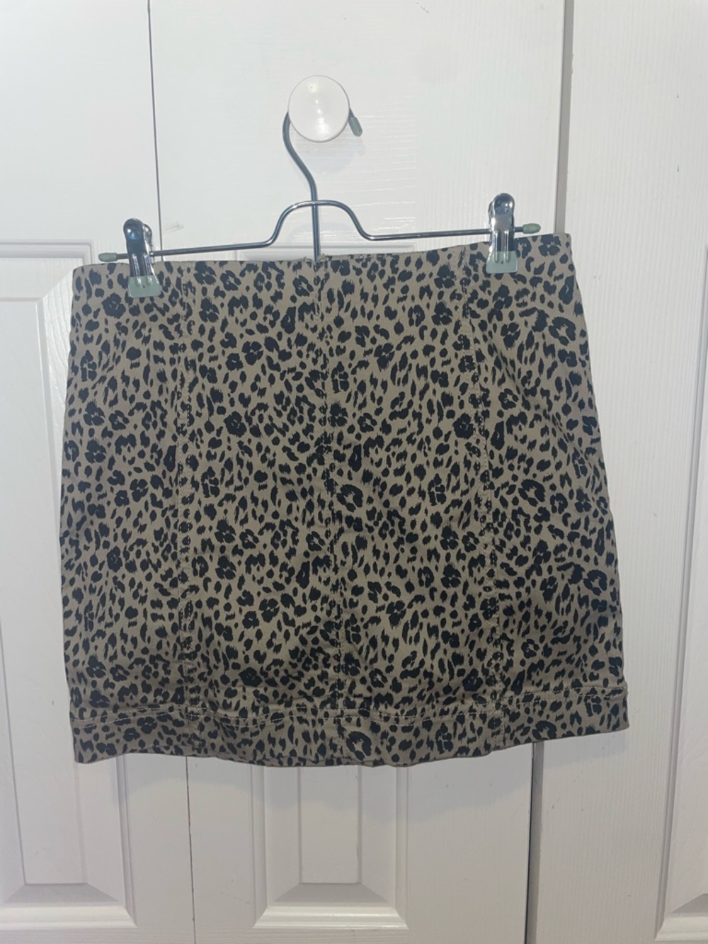 JOLT Leopard Print Midi Skirt - Tan/ Brown and Black